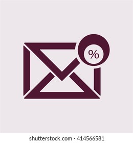 email  icon,  isolated. Flat  design.