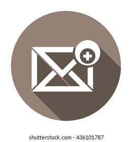 email  icon,  isolated. Flat  design.