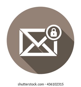 email  icon,  isolated. Flat  design.