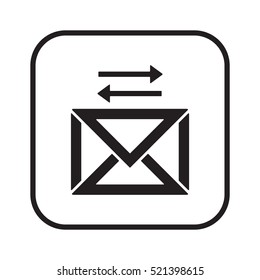 email    icon, isolated. Flat design. 