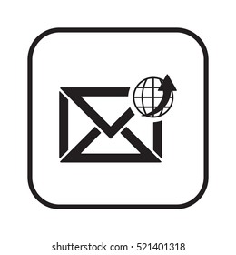 email  icon, isolated. Flat design. 