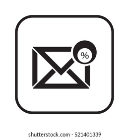 email  icon, isolated. Flat design. 