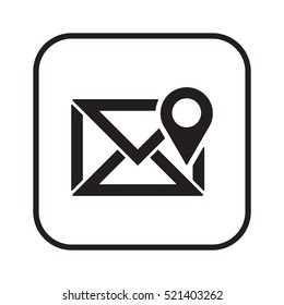 email  icon, isolated. Flat design. 