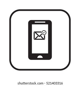 email   icon, isolated. Flat  design. 