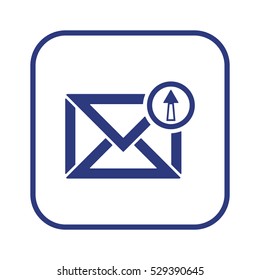email  icon, isolated. Flat design. 