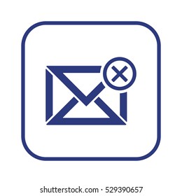 email  icon, isolated. Flat design. 