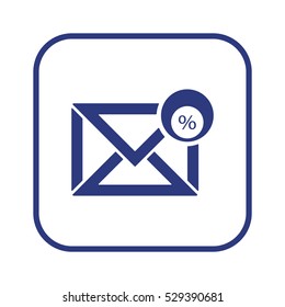 email  icon, isolated. Flat design. 