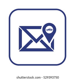 email  icon, isolated. Flat design. 