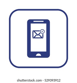 email   icon, isolated. Flat  design. 