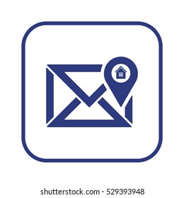email  icon, isolated. Flat design. 