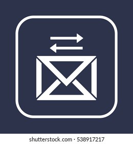 email    icon, isolated. Flat design. 