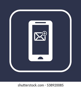 email  icon, isolated. Flat design. 