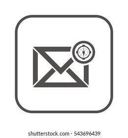 email  icon, isolated. Flat design. 