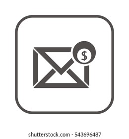 email  icon, isolated. Flat design. 