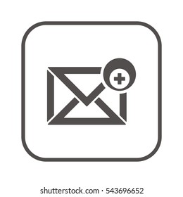 email  icon, isolated. Flat design. 