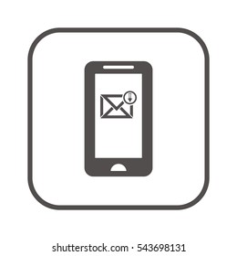 email  icon, isolated. Flat design. 