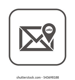 email  icon, isolated. Flat design. 