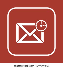 Email   icon, isolated. Flat design. 