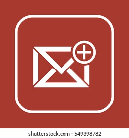 email  icon, isolated. Flat design. 