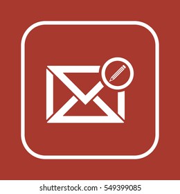 email  icon, isolated. Flat design. 