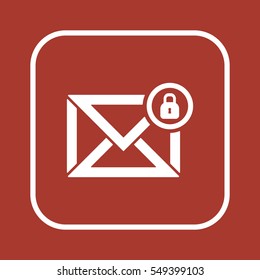 email  icon, isolated. Flat design. 