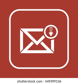 email  icon, isolated. Flat design. 