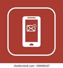 email  icon, isolated. Flat design. 