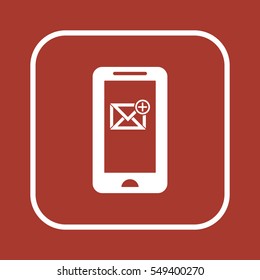 email  icon, isolated. Flat design. 
