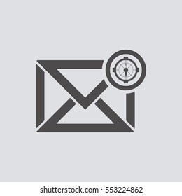 email  icon, isolated. Flat design. 