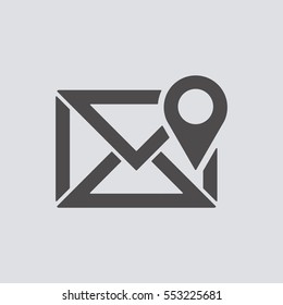 email  icon, isolated. Flat design. 
