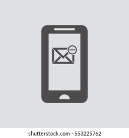 email   icon, isolated. Flat  design. 