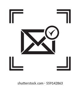 email  icon, isolated. Flat design. 