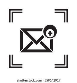 email  icon, isolated. Flat design. 