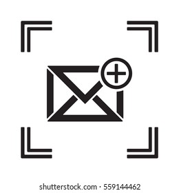 email  icon, isolated. Flat design. 