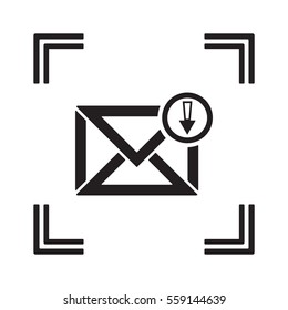 email  icon, isolated. Flat design. 