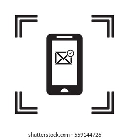 email   icon, isolated. Flat  design. 