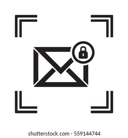 email  icon, isolated. Flat design. 