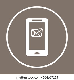 email   icon, isolated. Flat  design. 