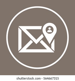 email  icon, isolated. Flat design. 