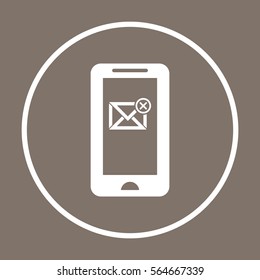 email  icon, isolated. Flat design. 