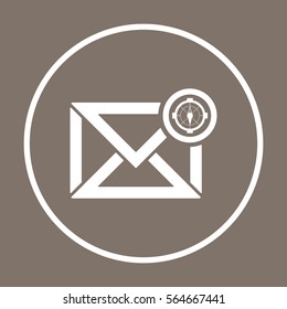 email  icon, isolated. Flat design. 