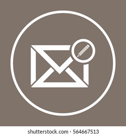 email  icon, isolated. Flat design. 