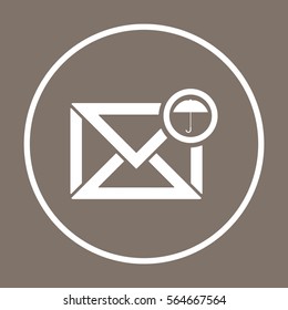 email  icon, isolated. Flat design. 
