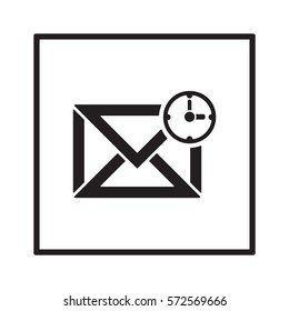 Email   icon, isolated. Flat design. 