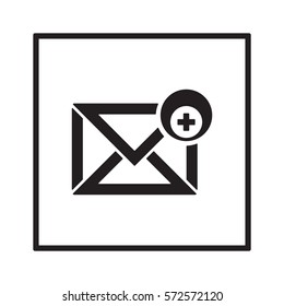 email  icon, isolated. Flat design. 