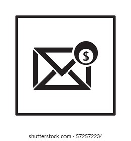 email  icon, isolated. Flat design. 