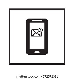 email  icon, isolated. Flat design. 