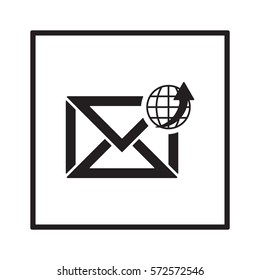 email  icon, isolated. Flat design. 