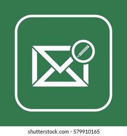 email  icon, isolated. Flat design. 