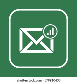 email  icon, isolated. Flat design. 